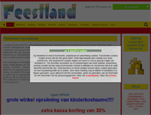 Tablet Screenshot of feestland.nl